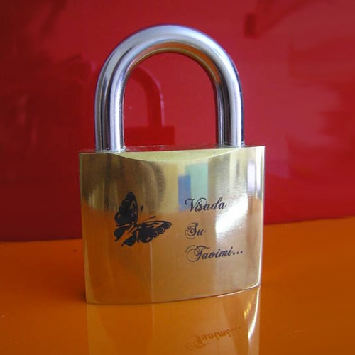Engraved padlock (63mm)