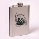 Classic 8oz flask Raccoon dog