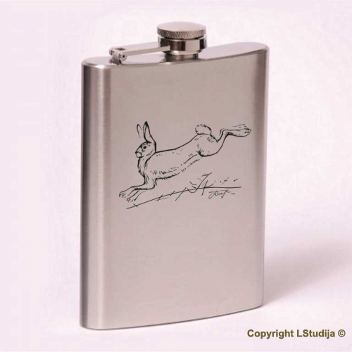 Classic 8oz flask  rabbit